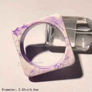 Handmade Resin Bangle Women Charming Brass Plated Open Cuff <b>Bracelet</b> Bangle Round Shape and at Best Price Natural Craft - Product Image 6