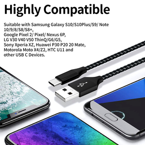 Nylon Braided 1M 2M <strong>Data</strong> <strong>Cable</strong> <strong>Usb</strong> Type-C <strong>Cable</strong> <strong>Usb</strong> Type C to <strong>Usb</strong> Type a 2.0 <strong>Data</strong> Charging <strong>Cable</strong> for Phone - Product Image 3