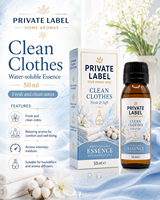 Essence de parfum soluble dans l'eau pour vêtements propres, marque privée, 50 ml, OEM |   Humidificateur et diffuseur d'arômes |   Espagne UE
