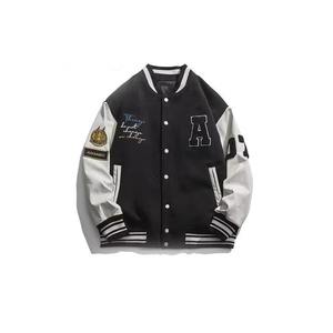 Veste universitaire personnalisée en chenille avec patchs brodés sur le devant, style hip-hop, en laine d'hiver, taille réelle, imprimés patchwork - Product Image 2