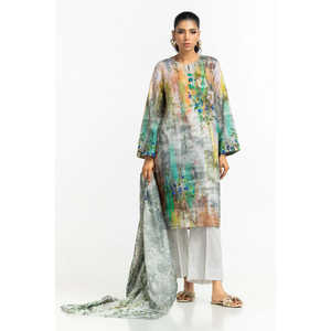 Traje Casual Verde de 3 Piezas con Estampado para Mujer, para Verano - Product Image 4