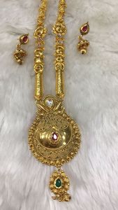 Colliers en perles vintage plaqués or micro-zircon fabriqués en Inde pour femmes, vente en gros - Product Image 6