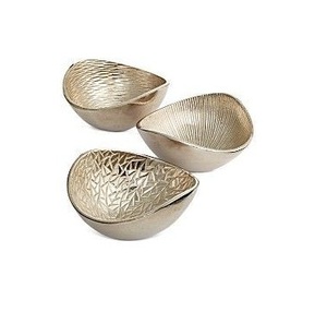 ชามเสิร์ฟโลหะทำมือ ชามโลหะตกแต่งสแตนเลส ราคาขายส่ง - Product Image 1