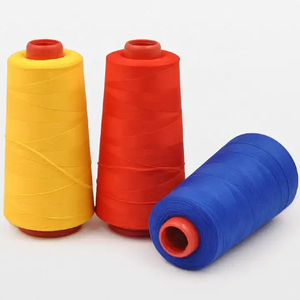 Hilo de coser y cuero de filamento continuo de poliéster 100% de alta tenacidad para tejer y bordar patrón teñido - Product Image 3