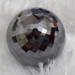 Hermosa bola esférica negra 66,60 Ct de 20 MM negro hecho a mano facetado suelto Moissanite AAA corte utilizado para la moda de las mujeres - Product Image 1