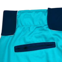 Celana Baseball Pria Warna Turquoise Pinggang Tinggi Kancing Depan Cepat Kering Sporty Fit Ringan Bahan Poliester Logo di Kaki Kanan Pakaian Musim Panas