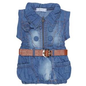Haut en jean pour filles - Bleu - Product Image 1