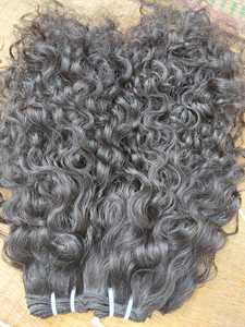 Cabello humano rizado de 18 pulgadas de alta calidad 100% extensiones de cabello rizado indio Virgen sin procesar cabello de templo indio del sur al por mayor - Product Image 4