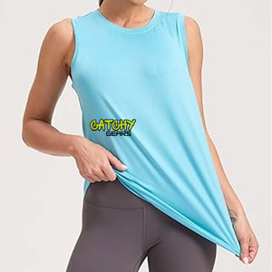 Séchage rapide Slim Fit couleur unie sport haut de course Fitness entraînement Pilates Yoga femmes manches courtes - Product Image 5