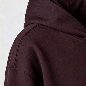 Sudadera con Capucha Extra Grande con Logotipo Oculto, Tono Exclusivo, Estilo Minimalista, Corte Holgado, Sudadera de Algodón con Textura Única de Baja Saturación - Product Image 4