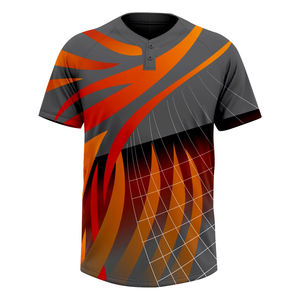 เสื้อเบสบอลปักโลโก้สำหรับผู้ชายเสื้อกีฬาระบายอากาศได้ดีเสื้อขนาดพลัสไซส์พิมพ์ลายด้วยการออกแบบเปล่าพิมพ์ซับลิเมชัน - Product Image 2