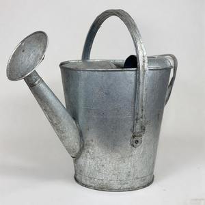 Bidon d'eau galvanisé de style vintage avec gaufrage floral surélevé et bec mince pour un arrosage doux et précis - Product Image 2