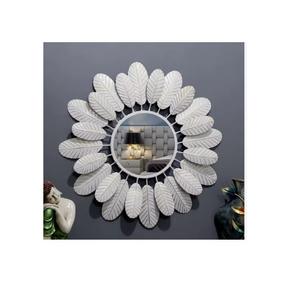 Modern Brass Wall <b>Mirror</b> with Antique <b>Gold</b> Finish for Home Decor Wedding Occasion - Product Image 4