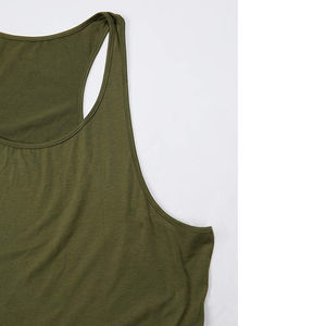 Unisex verde personalizar camisetas sin mangas de algodón camiseta sin mangas deportes Fitness culturismo camisetas Casuales - Product Image 6