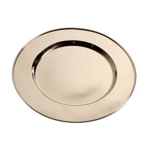 Assiette de présentation en acier inoxydable écologique, finition dorée, pour la décoration de table de mariage de luxe, événements, banquets et fêtes - Product Image 3