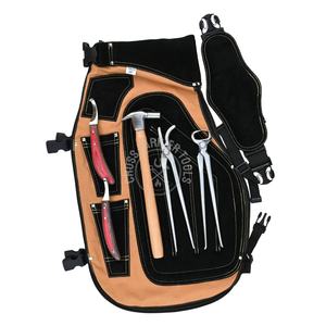 Kit de Herramientas de Herrador con Delantal de Cuero, Múltiples Bolsillos de Seguridad, Imán para Clavos, Cuchillo para Cascos, Cortador de Cascos, Martillo - Product Image 5