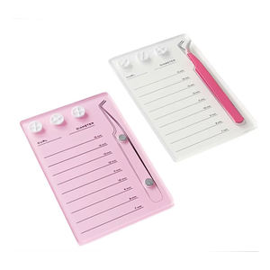 Bas quantité minimale de commande en gros logo personnalisé acrylique palette de cils avec aimant pince à épiler tenir cils tuile - Product Image 2