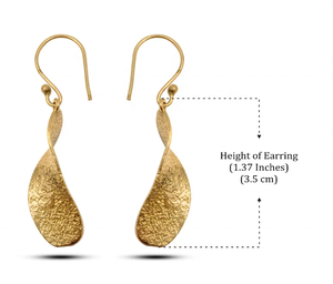 ต่างหูห่วงชุบทอง 18k PVD สแตนเลส 316L สำหรับผู้หญิง ป้องกันการแพ้ - Product Image 2