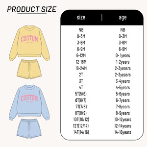 Set Felpa in <span class=keywords><strong>Cotone</strong></span> per Bambine con <span class=keywords><strong>Pantaloncini</strong></span>, Completo Due Pezzi Antivento Termico, Abbigliamento Morbido e Caldo per Bambini - Product Image 4
