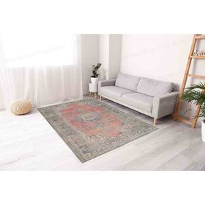 Turkish Design Printed <b>Rug</b>, Green Muted Tones, Custom Front Door Mat,Luxury Velvet <b>Rug</b> - Product Image 3