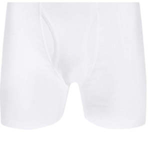 Alfani Boxer da Uomo a Vita Media, Confezione da 5, Bianchi, Taglia S - Traspiranti 100% Cotone con Logo Ricamato a Righe - Product Image 3