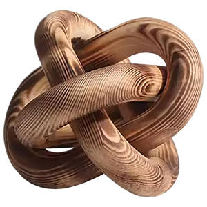 Objet champignon en bois décoratif fabriqué à la main durable Sculpture pour salon chambre décorations pour la maison par Ambience Lifestyle - Product Image 2