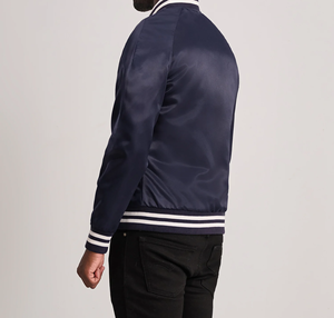 แจ็กเก็ตเลตเทอร์แมนคลาสสิกสไตล์วินเทจสำหรับผู้ชายสไตล์ชิคาโกมีซิปปิดแนวสตรีทแวร์ - Product Image 6