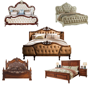 Fábrica vende bien muebles de lujo cama hotel hostal casa apartamento dormitorio Suite cama king size Suite hecha en Indonesia - Product Image 6