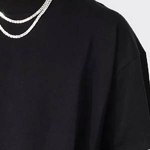 Camiseta Extra Grande de Algodón 100 % de 300 GSM, Estilo Urbano, Ecológica, de Secado Rápido, Informal, Holgada, para Hombre - Product Image 3