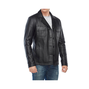 Veste en cuir PU directe d'usine pour homme vestes en cuir pour hommes produit de veste personnalisé à vendre - Product Image 3