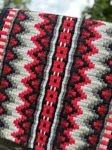 Couverture de selle occidentale en laine fabriquée à la main de qualité supérieure, douce et confortable, idéale pour le rodéo, le spectacle équestre, le travail au ranch - Product Image 6