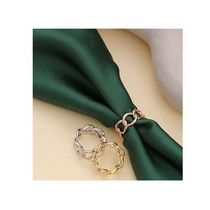Juego de Anillos para Servilletas de Metal con Acabado de Lujo para Arreglos de Mesa Elegantes, Bodas, Celebraciones y Espacios de Comedor de Primera Calidad - Product Image 6