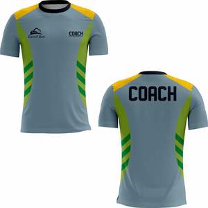 เสื้อโค้ชสำหรับเสื้อ-เสื้อแขนสั้นแบบสปอร์ตพิมพ์ลายโพลีเอสเตอร์ - Product Image 3