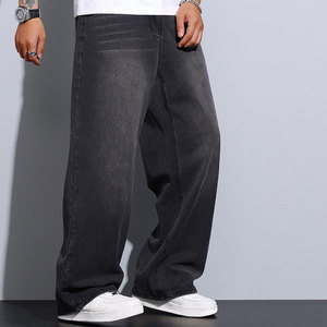 กางเกงยีนส์โอเวอร์ไซส์สำหรับผู้ชายกางเกงผ้ายีนส์โอเวอร์ไซส์สำหรับผู้ชายมีหลายสีดีไซน์ใหม่ - Product Image 6