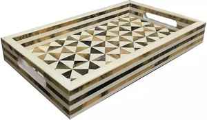 Bandeja de Servicio Moderna de MDF, Diseño Moderno, Ecológica, con Acabado Natural, para Decoración del Hogar y Cocina - Product Image 6