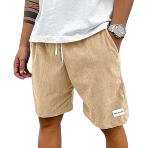 Short décontracté pour homme 100% coton respirant taille moyenne tricoté solide cordon de serrage qualité supérieure Offre Spéciale service OEM disponible - Product Image 1