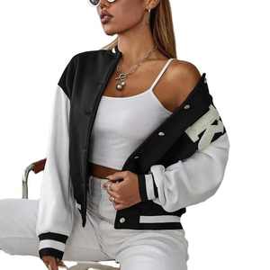 Chaqueta universitaria elegante para mujer: tela suave, costuras duraderas y diseño de logotipo personalizable - Product Image 2