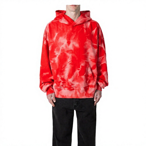 Sudadera con Capucha para Hombre, Corte Regular, Bordada, Tie-Dye, Manga Larga, Algodón French Terry, Informal, Transpirable y Sostenible - Product Image 4
