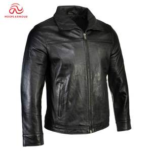 2025 veste en cuir pour hommes ou printemps automne moto Style cuir naturel Slim Fit Biker manteau personnalisé vestes en cuir - Product Image 1