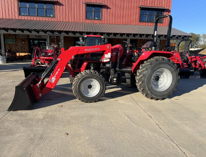 รถแทรกเตอร์การเกษตรแบบมีล้อ 4 ล้อ ยี่ห้อ Mahindra รุ่น 5155 ขับเคลื่อน 4 ล้อ พร้อมระบบป้องกันการพลิกคว่ำ (ROPS) กำลัง 55 แรงม้า เครื่องยนต์มิตซูบิชิ พร้อมชิ้นส่วนสำคัญ เช่น ปั๊มเครื่องยนต์  ขาย - Product Image 1