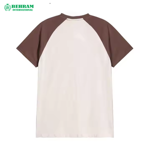 T-shirts respirants pour hommes coupe ample Logo personnalisé col rond microfibre éponge française 100% coton T-shirts à épaules tombantes pour hommes - Product Image 5