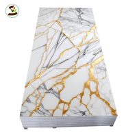 Plaque rigide en PVC effet marbre de haute qualité, certifiée ISO9001, écologique, imperméable, 1220*2440mm, service de découpe sur mesure, couleur personnalisée