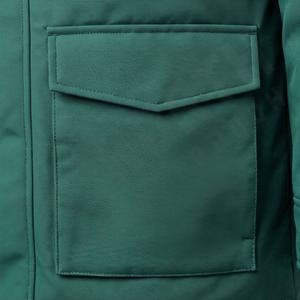 Veste parka en polyester personnalisée en gros, veste coupe-vent décontractée de mode de plein air, veste imprimée, vêtements d'extérieur thermiques isolés pour hommes - Product Image 5