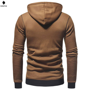 เสื้อฮู้ดแบบสวมหัวของผู้ชายผ้าเทอร์รี่ผ้าฝ้าย100% โพลีเอสเตอร์น้ำหนักเบาลำลองสีพื้นออกแบบได้ตามต้องการ - Product Image 3