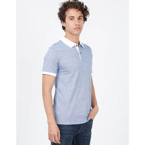 เสื้อโปโลผู้ชายที่มีเสื้อโปโลพอดีตัวที่ช่วยให้คุณดูสดชื่นตลอดทั้งวันเพื่อลุคที่ดูดีที่สุด - Product Image 6