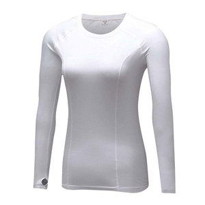 T-shirts de yoga de gymnastique à manches longues pour femmes confortables Compression sans couture hauts de yoga actifs Compression chaude - Product Image 5