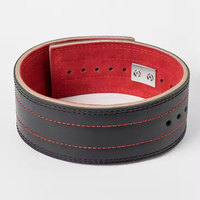 Cinturones de levantamiento de pesas unisex de alta calidad, personalizados, de cuero vacuno, transpirables, antideslizantes, con hebilla de soporte lumbar y palanca de repuesto para levantamiento de pesas.