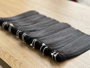 Faisceaux de cheveux humains droits en os, tissage de cheveux humains naturels, cuticule vierge alignée, cheveux bruts du temple vietnamien - Product Image 3