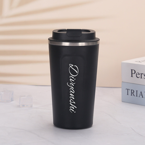 Mug à café isotherme en acier inoxydable de 510 ml, design classique, gobelet de voyage avec couvercle en PC pour l'eau ou les boissons chaudes - Product Image 1