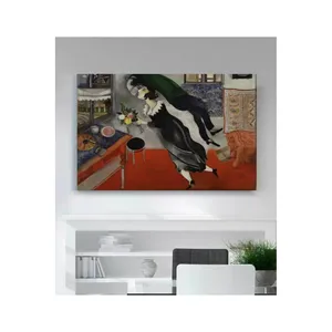 Impression sur toile Fida Chagall Birthday Flying Lovers - Product Image 6